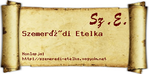 Szemerédi Etelka névjegykártya