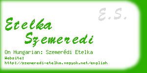 etelka szemeredi business card