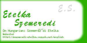 etelka szemeredi business card